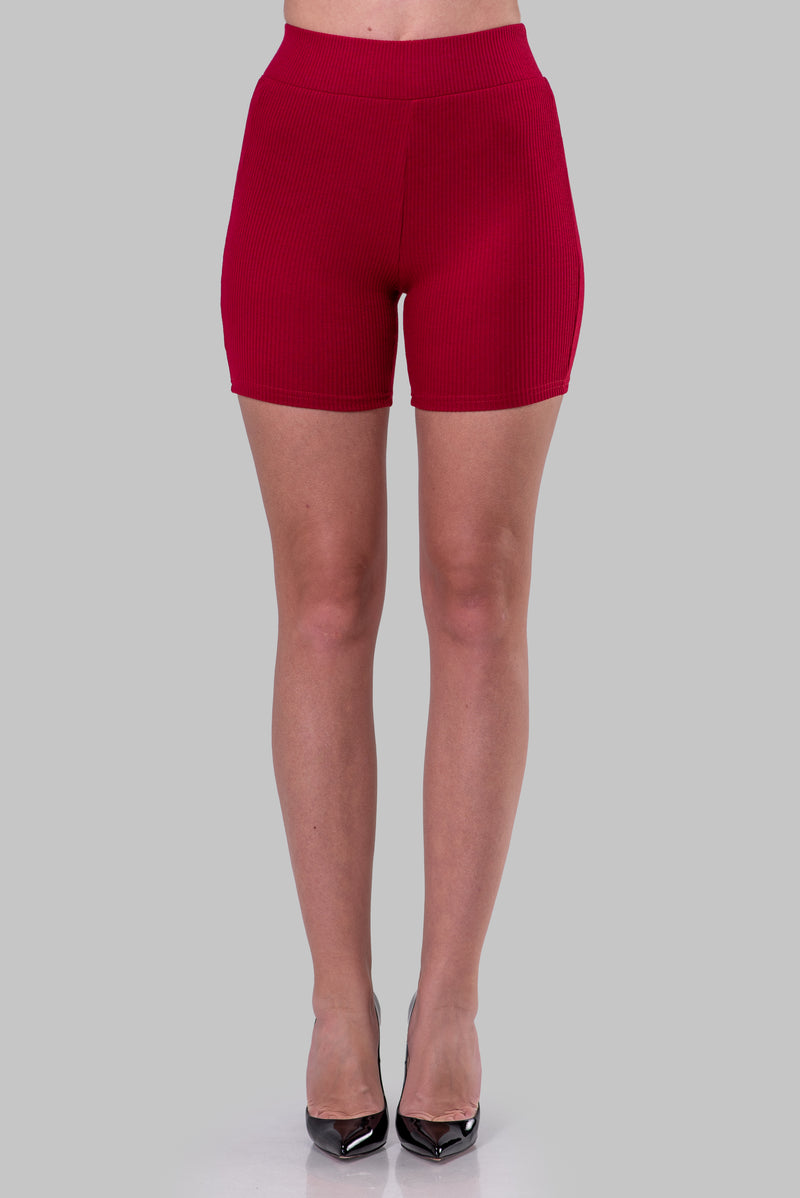 NORMA BIKER SHORTS [RED]