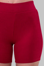 NORMA BIKER SHORTS [RED]