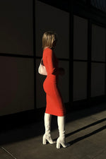 ANZHELA DRESS [CORAL]