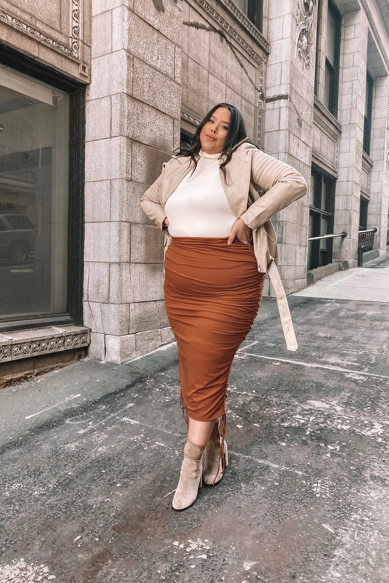 BYE BIKER JACKET [BEIGE]