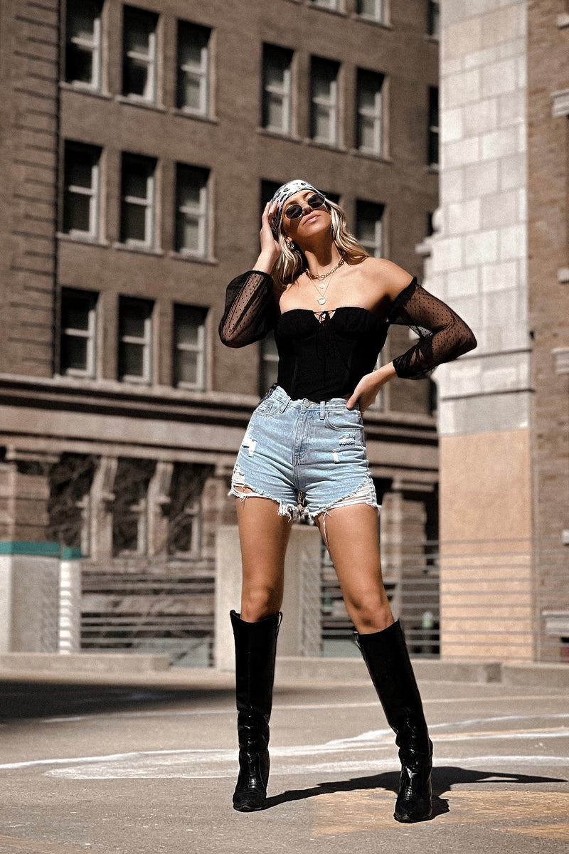 DOLLY TOP [BLACK]