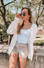 KRISTA CARDIGAN [WHITE]