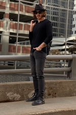 PIERCE LONG SLEEVE [BLACK]