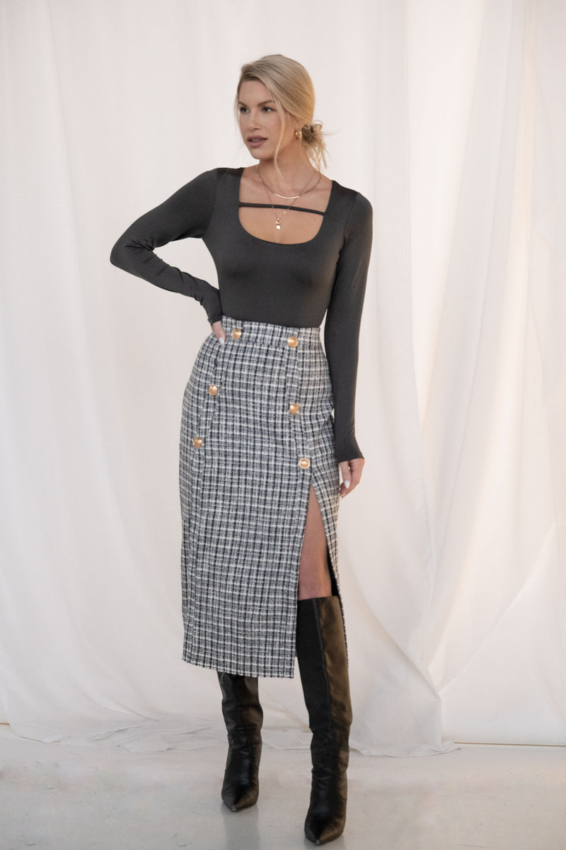 MAYRA BODYSUIT [CHARCOAL]