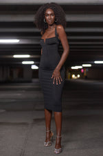 ROMI BANDAGE DRESS [BLACK]