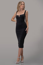 ROMI BANDAGE DRESS [BLACK]