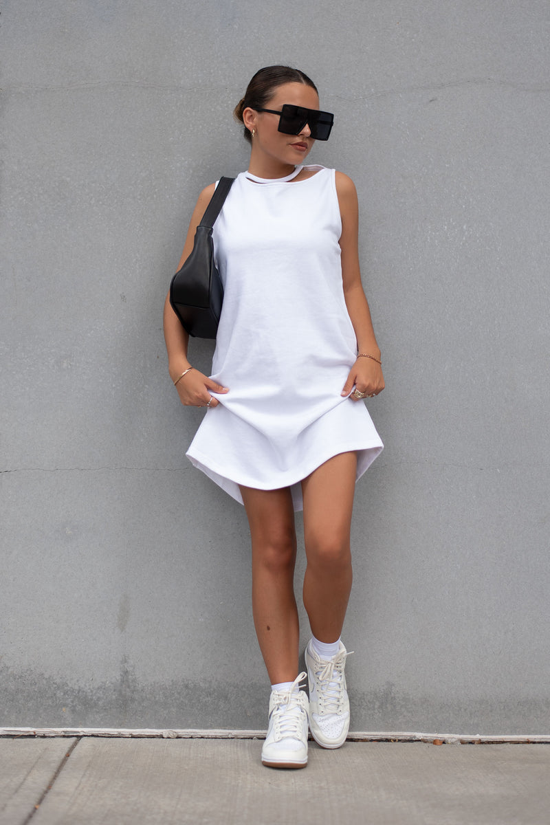 SANDREA DRESS [WHITE]
