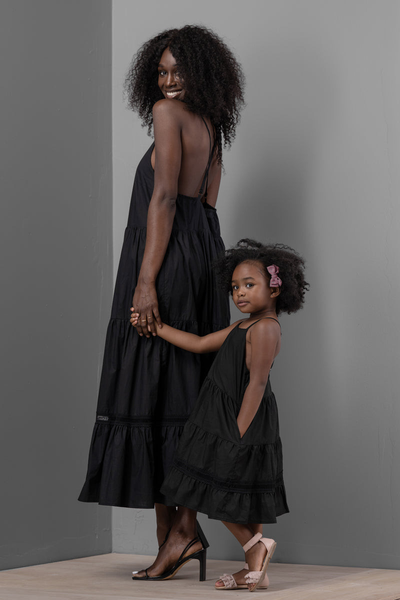 IVY TABITHA DRESS [BLACK]