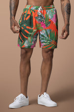 TRINIDAD SWIM SHORTS [ORANGE TROPICAL]