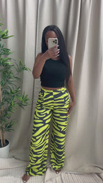 MAGDALIE PANTS [YELLOW ZEBRA]