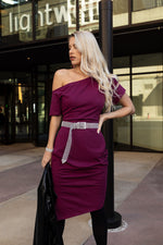 COURTNEY DRESS [PLUM]