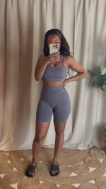 VIVI SPORTS BRA [GRAY BLUE]