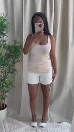 ARNELA TANK TOP [CREAM]