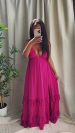ERVINA DRESS [BERRY]