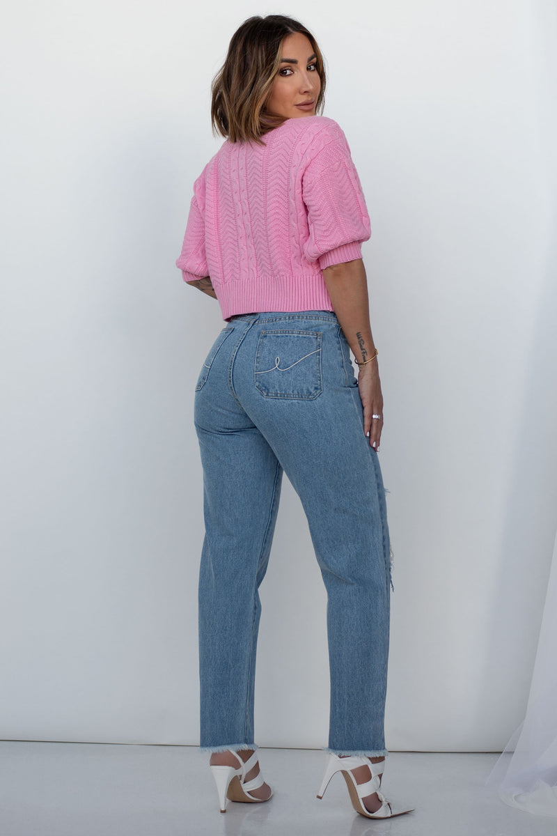 BRANDI CARDIGAN [PINK]