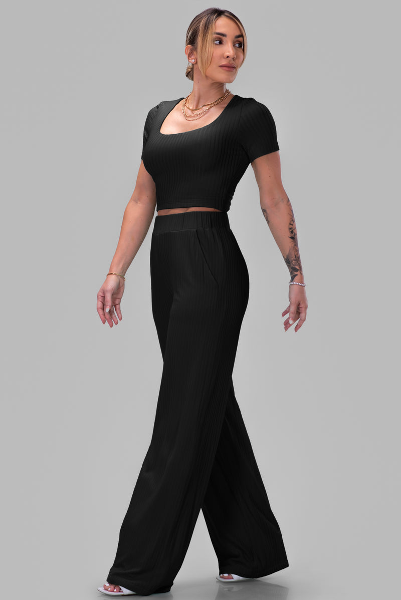 DIEYNABA PANT SET [BLACK]