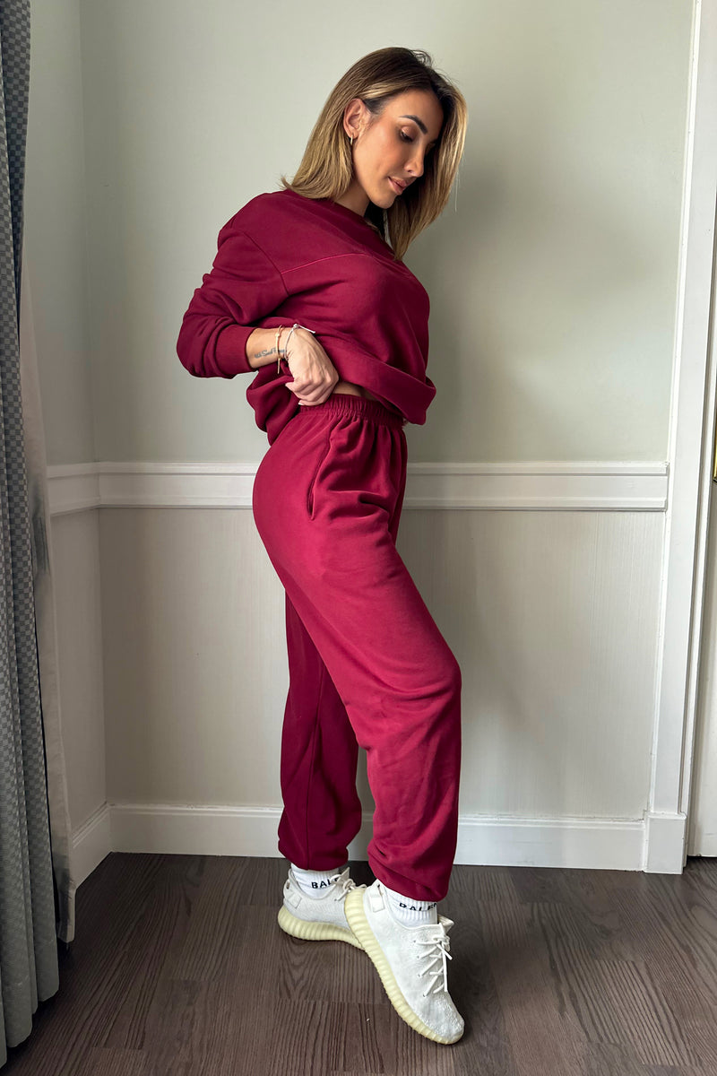 KAI CREWNECK [BURGUNDY]