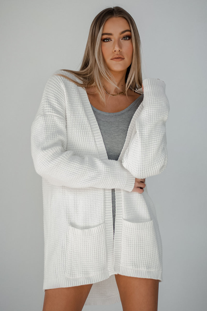 KRISTA CARDIGAN [WHITE]