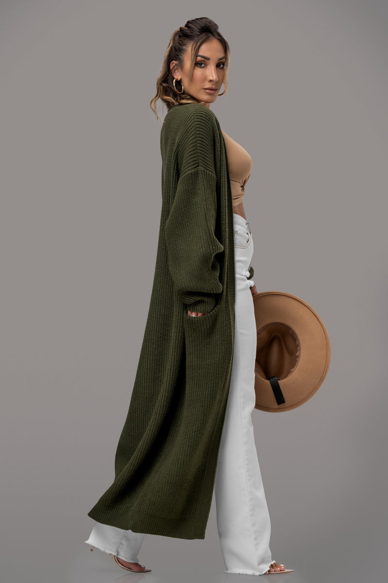 GRETCHEN CARDIGAN [OLIVE]