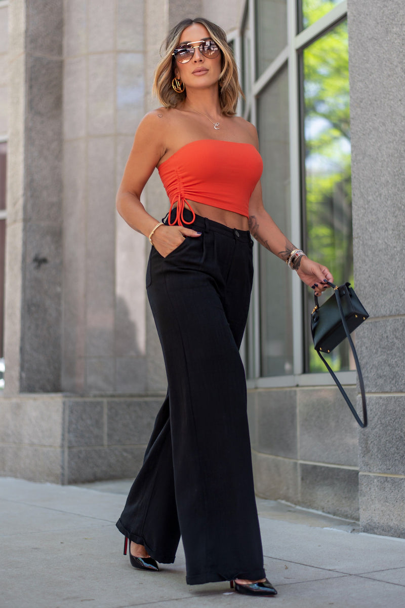 BELIZE TOP [ORANGE RED]