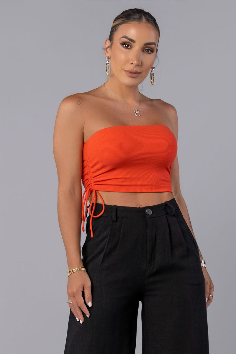 BELIZE TOP [ORANGE RED]