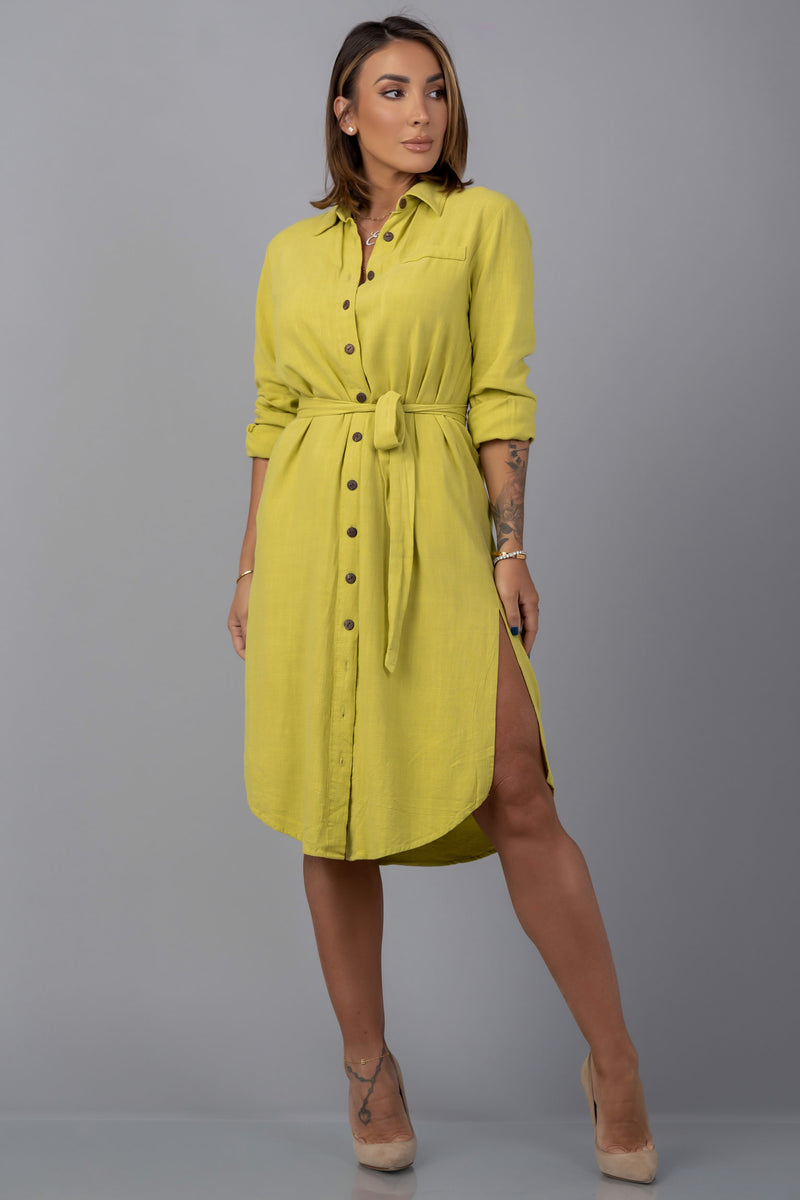 MAYBEL DRESS [LIME]