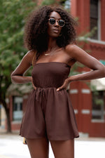 BERNICE ROMPER [BROWN]