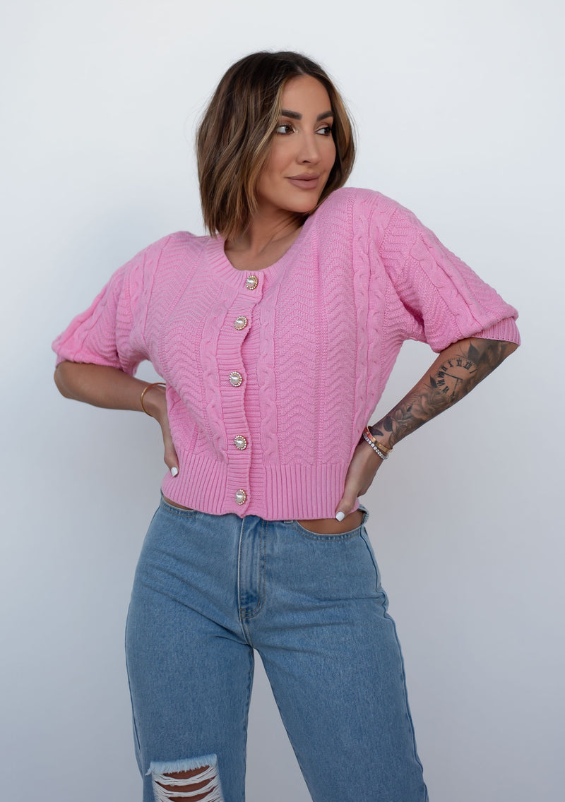 BRANDI CARDIGAN [PINK]