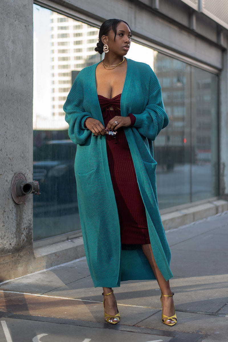 GRETCHEN CARDIGAN [EMERALD]