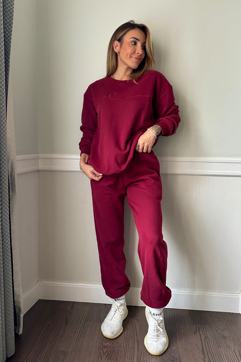 KAI CREWNECK [BURGUNDY]