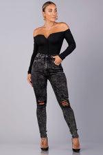 KENLY JEANS [BLACK]