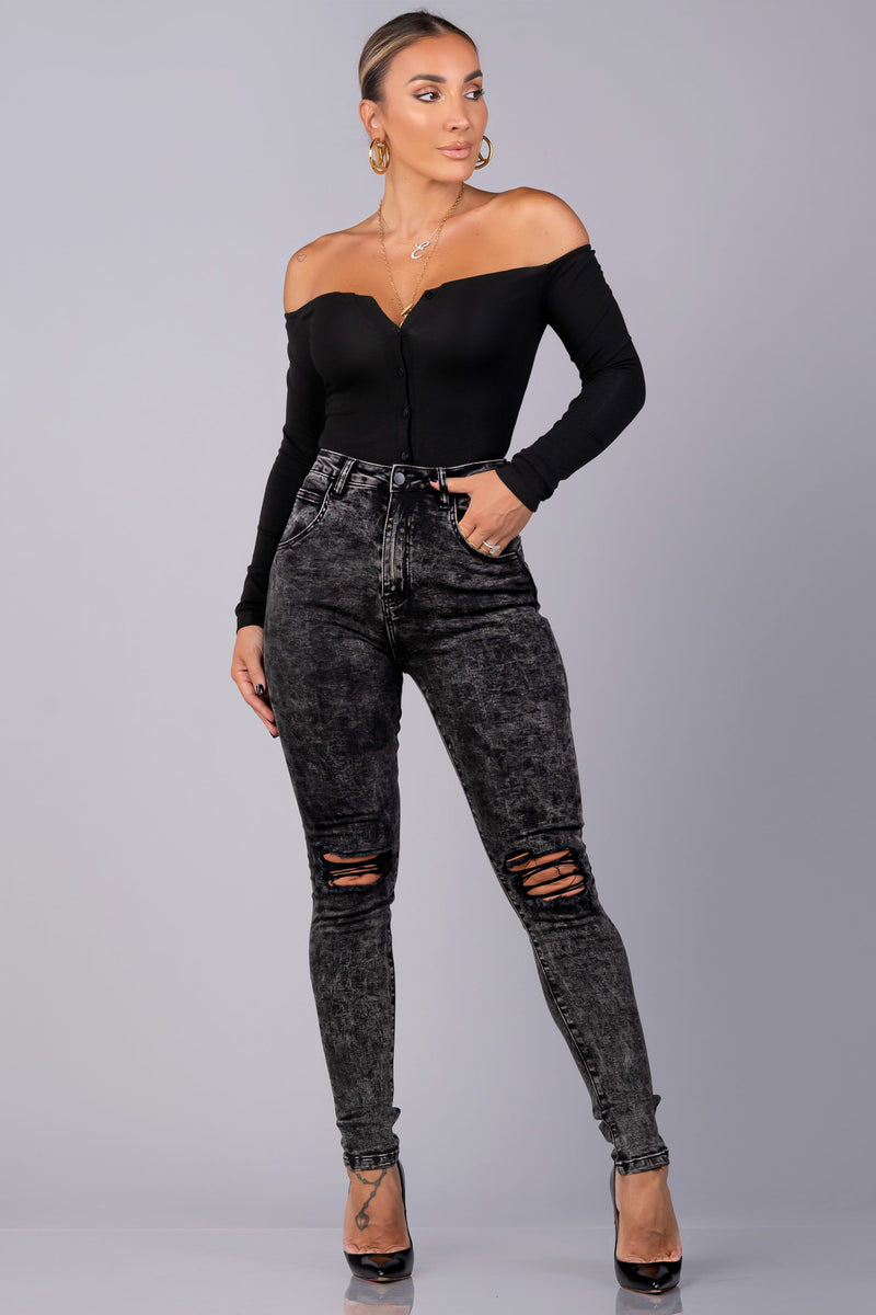 KENLY JEANS [BLACK]