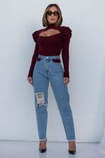 RAYDEN BODYSUIT [BURGUNDY]