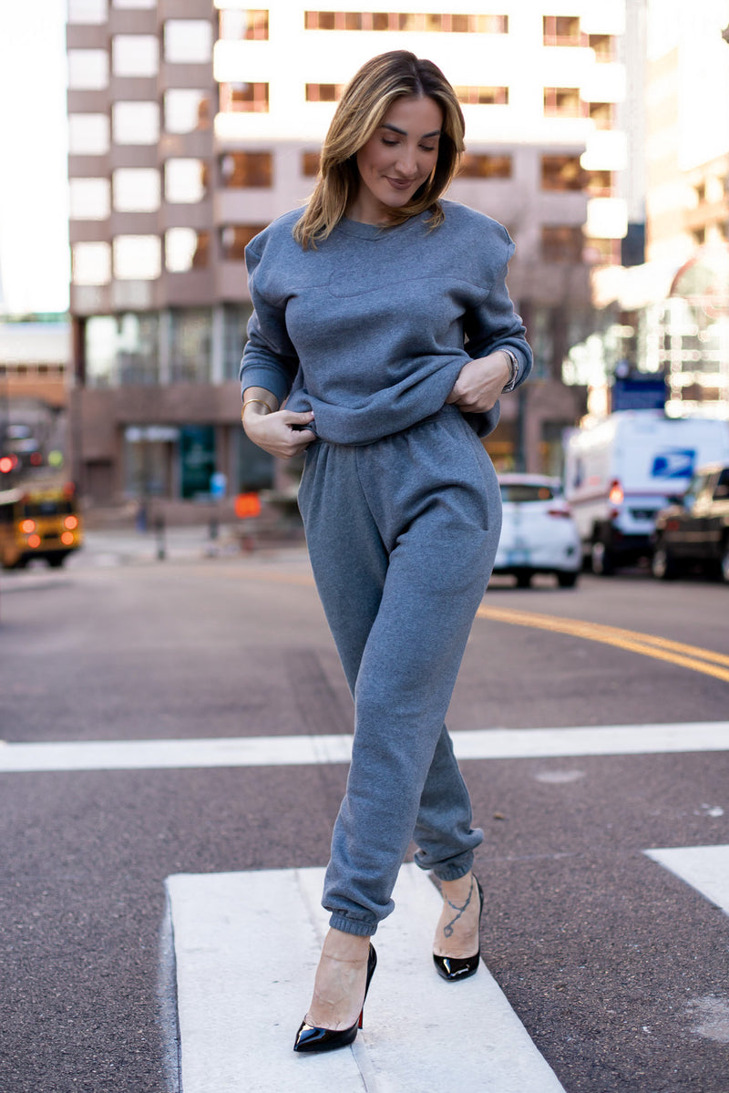 KAI CREWNECK [DARK HEATHER GRAY]