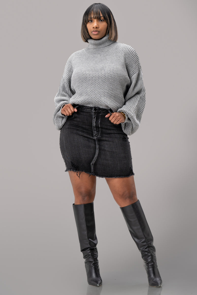 GWEN SWEATER [GREY]