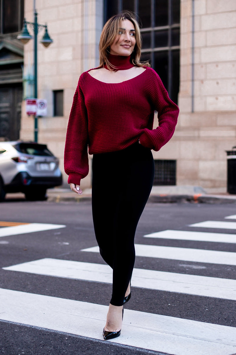 MARINE SWEATER [CRANBERRY]