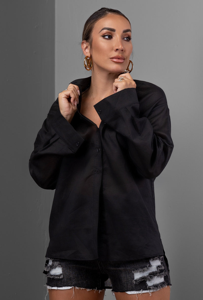AZALEA TOP [BLACK]