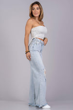 BELIZE TOP [GRAY STRIPED]