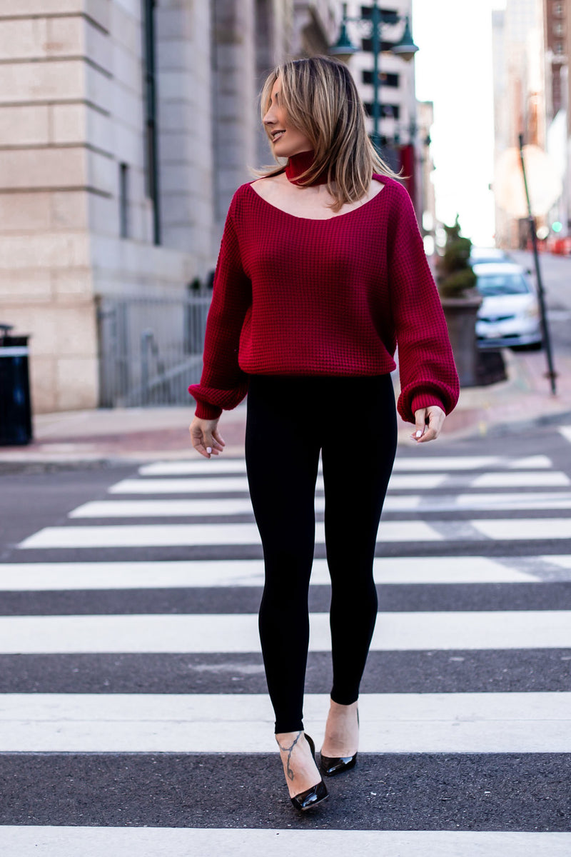 MARINE SWEATER [CRANBERRY]