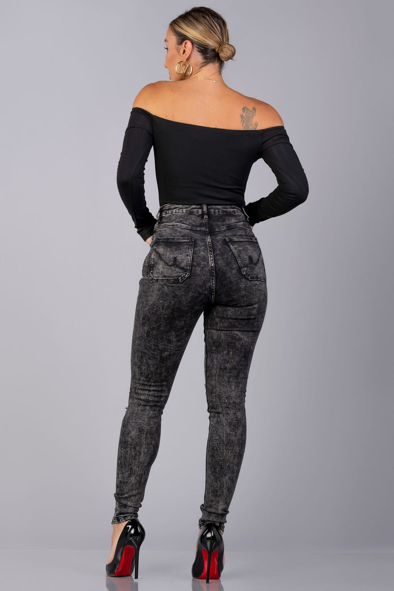 KENLY JEANS [BLACK]