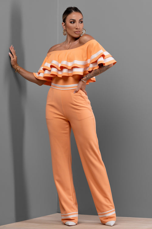 EMINA BODYSUIT/SWIM [ORANGE]