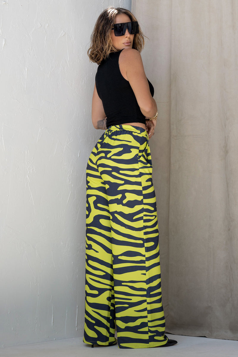 MAGDALIE PANTS [YELLOW ZEBRA]