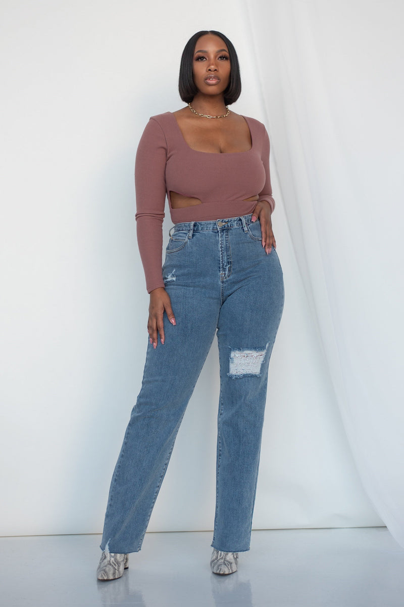 EGREIS BODYSUIT [MAUVE]
