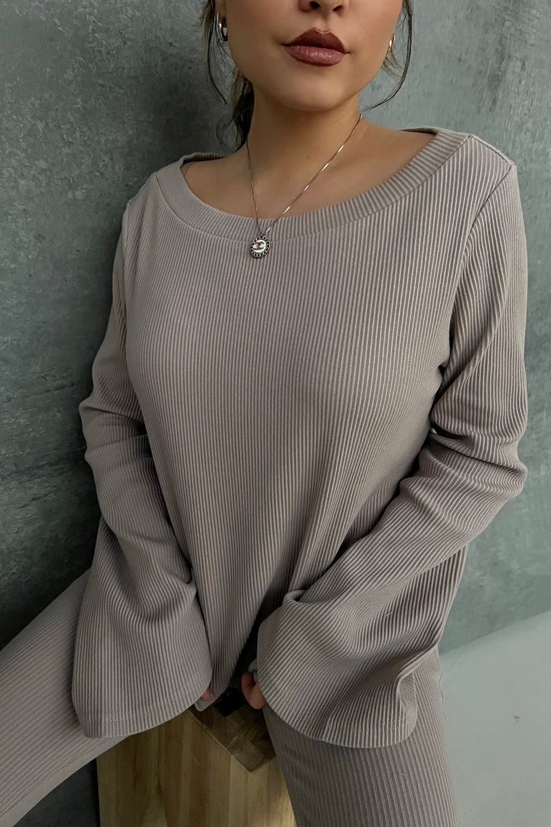 LIZZY TOP [TAUPE]