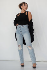 KRISTA CARDIGAN [BLACK]