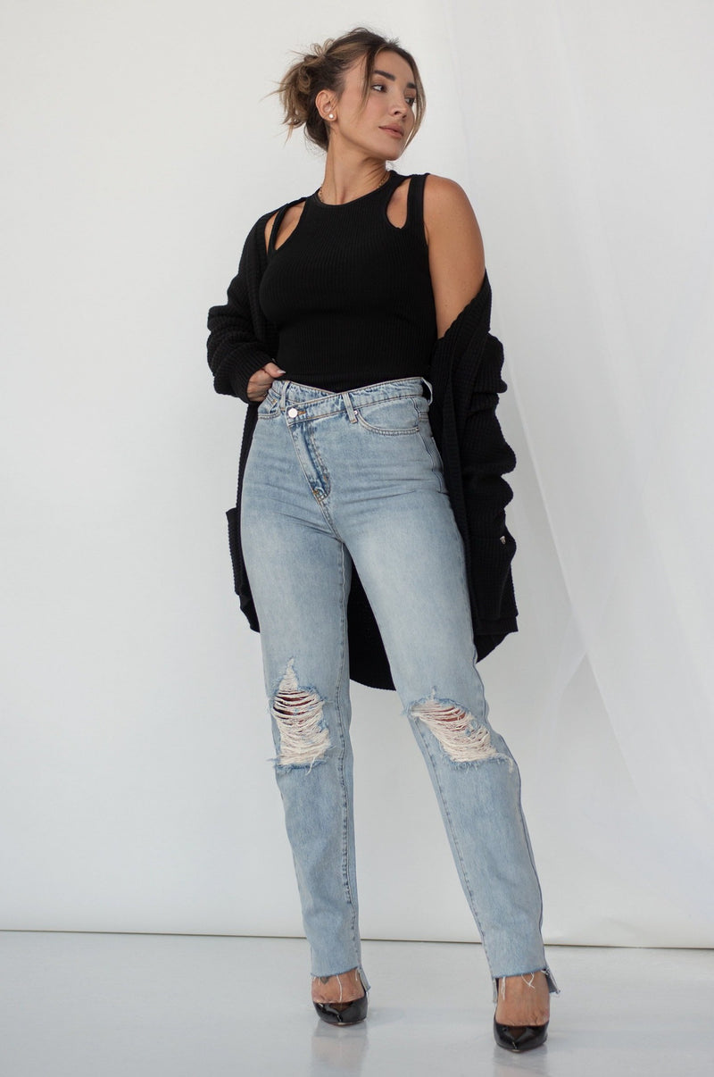 KRISTA CARDIGAN [BLACK]
