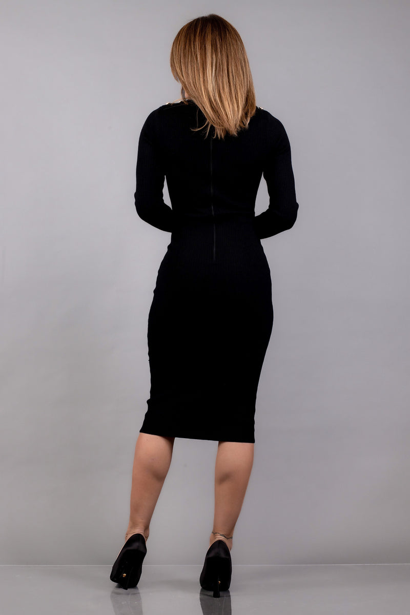 ANZHELA DRESS [BLACK]