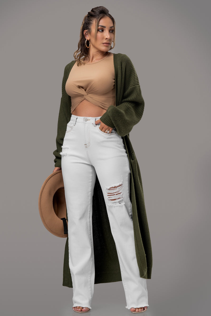 GRETCHEN CARDIGAN [OLIVE]
