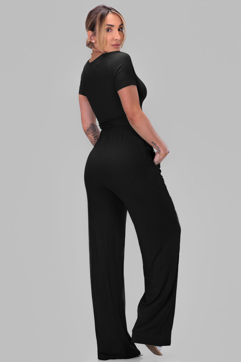 DIEYNABA PANT SET [BLACK]