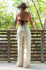 DELORES LINEN PANTS [OATMEAL]